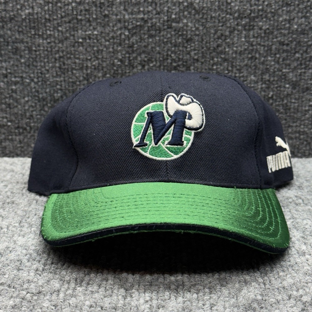 Vintage Dallas Mavericks Hat Cap Strap Back NBA Basketball Puma Mens 90s 00s